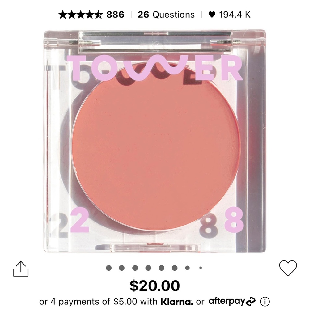 Tower 28 Beach Please Lip + Cheek Cream Blush - Magic Hour